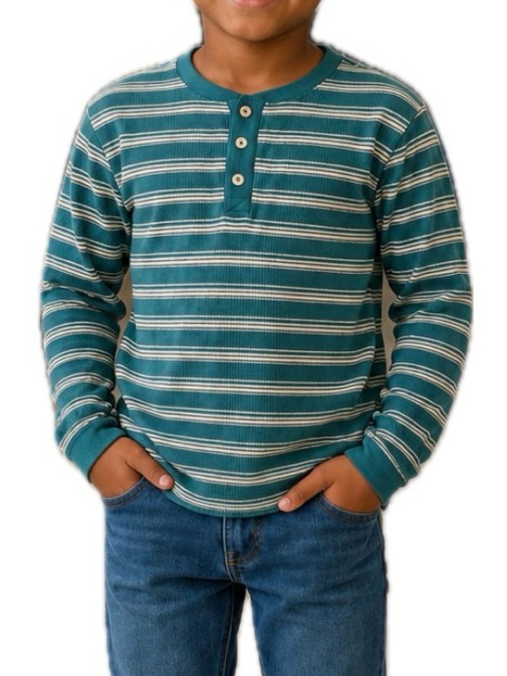 Cat & Jack Henley Shirt. Boys 6/7.